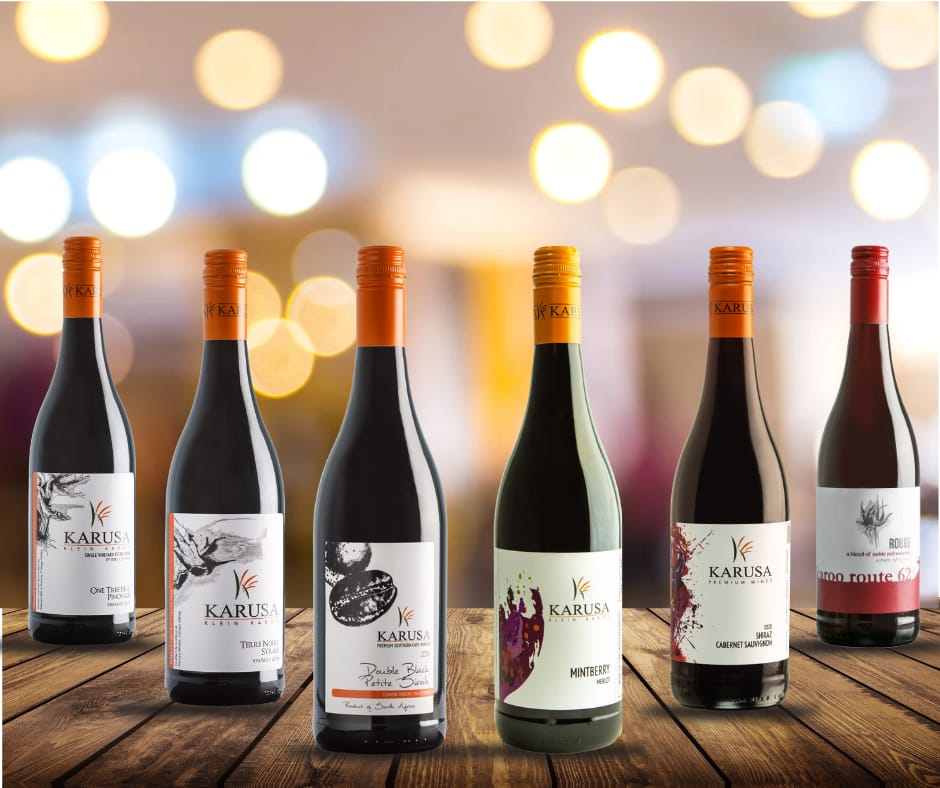 Karusa Red wine selection
